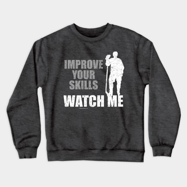 Watch Me Crewneck Sweatshirt by eBrushDesign